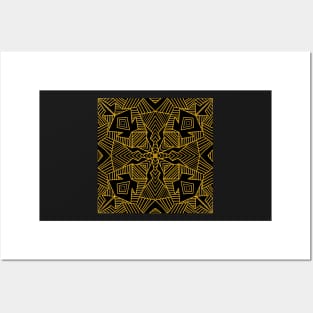 Black Web/ Tile Posters and Art